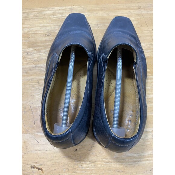 Sandro Moscoloni 17741LV Brazilian Black Leather Slip-on Dress Loafer Size 13 - Picture 5 of 10